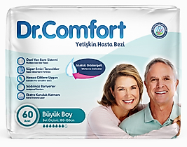 Dr.Comfort Belbantlı Hasta Bezi Büyük (Large) 60 Adet