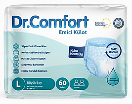 Dr.Comfort Yetişkin Emici Külot Büyük (Large) 60 Adet