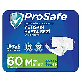Prosafe Belbantlı Hasta Bezi Orta (Medium) 60 Adet