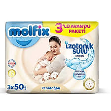 MOLFİX 3X50 YENİDOĞAN ISLAK MENDİL