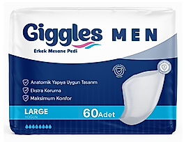 Giggles Erkek Mesane Pedi Large 60 Adet