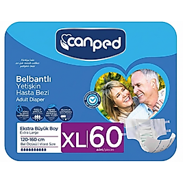 Canped Belbantlı Hasta Bezi Ekstra Büyük (XLarge) 60 Adet