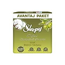 SLEEPY 3X90 ZEYTİN YAĞ ÖZLÜ ISLAK MENDİL
