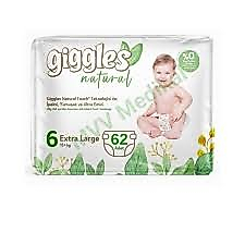 GİGGLES NO:6 BELDEN BAĞLAMALI ÇOCUK BEZİ 62Lİ
