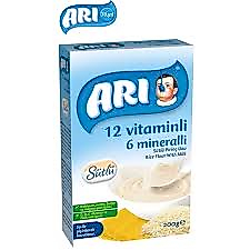 ARI MAMA 12 VİTAMİNLİ 6 MİNERALLİ SÜTLÜ PİRİNÇ UNU 500GR