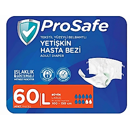 Prosafe Belbantlı Hasta Bezi Büyük (Large) 60 Adet